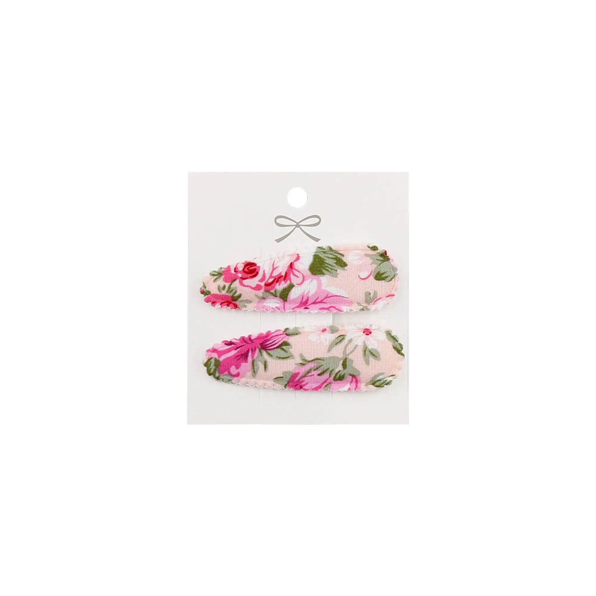 2-Piece Baby Girl Hair Clips Floral Print in #1