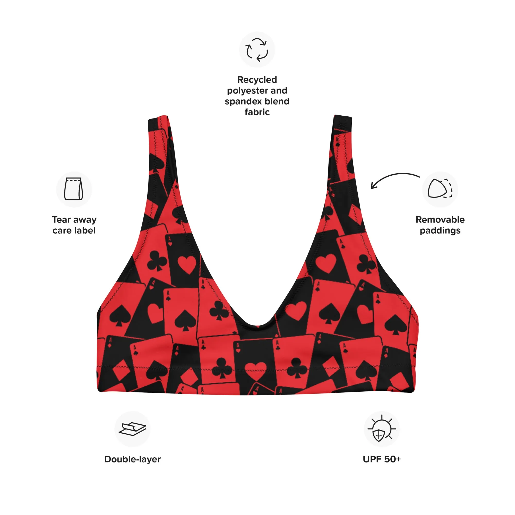 Ace Of Hearts Bra Top