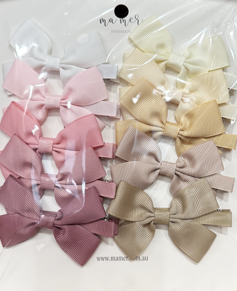 Ambrosia - bundle of 10 - Size: LARGE- hair clips or elastic headband