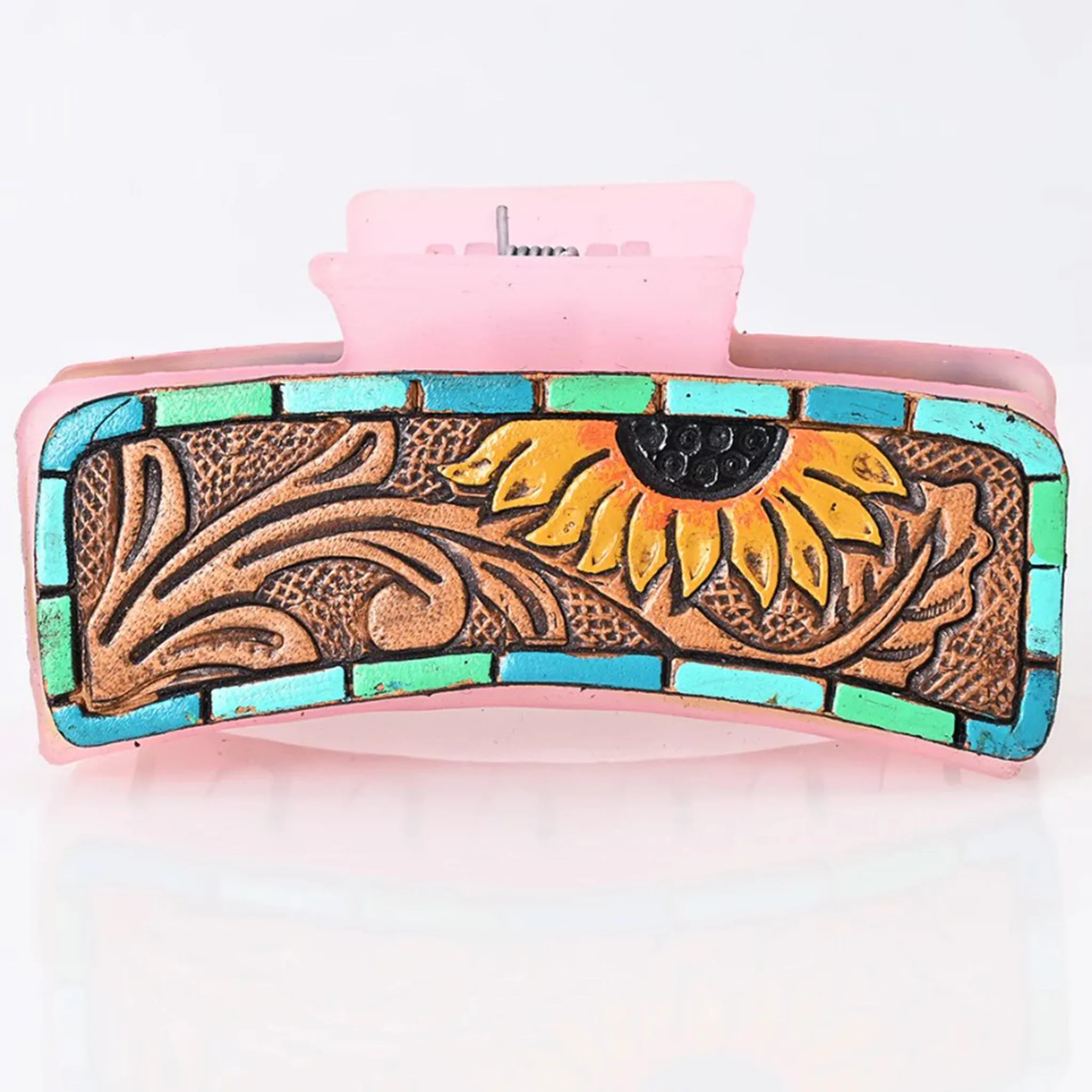 American Darling Painted Border Sunflower Hairclip