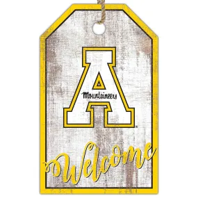 Appalachian State Mountaineers 11'' x 19'' Welcome Team Tag Sign