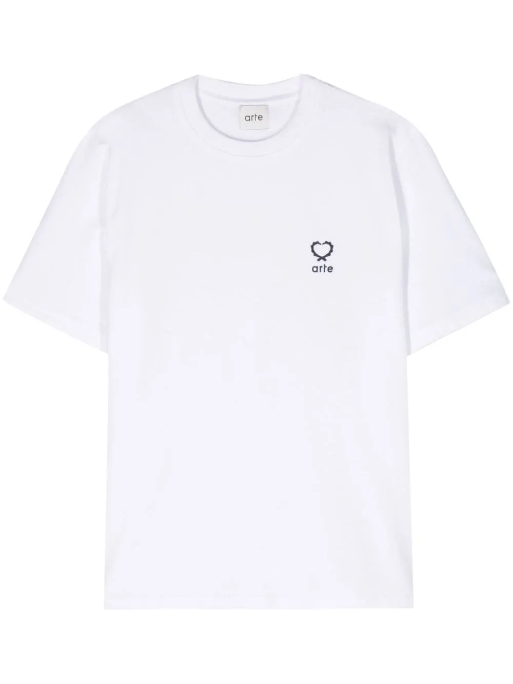 Arte - T-shirt white Heart en coton