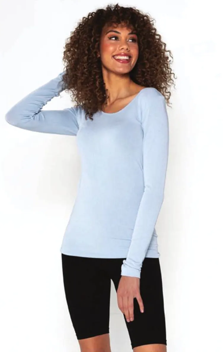 Bamboo basic one size long sleeve t-shirt- various colours