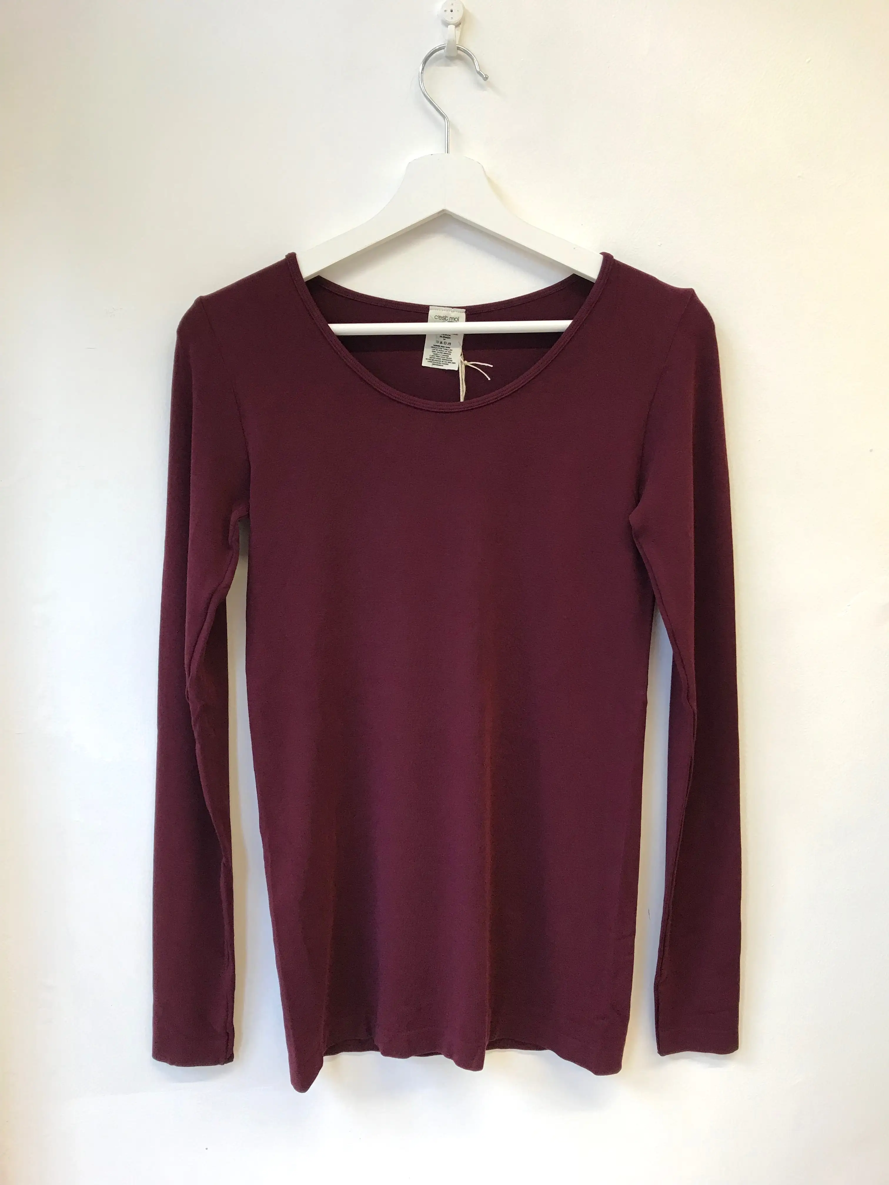 Bamboo basic one size long sleeve t-shirt- various colours