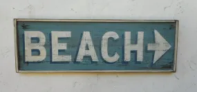 Beach with Painted Arrow Large Americana Art - Size may vary 9 x 28