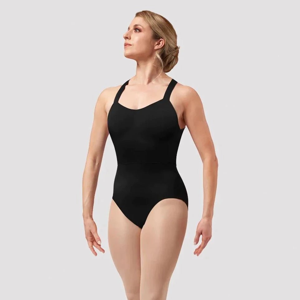 Bloch Ladies Black Open Back Halter Leotard