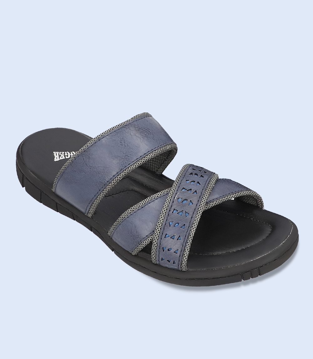 BM4408-NAVY-Men Slipper