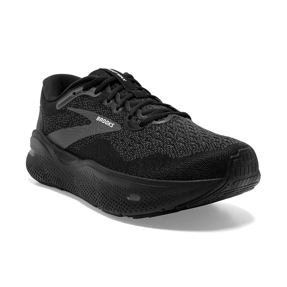 Brooks Ghost Max Mens | Black/black/ebony