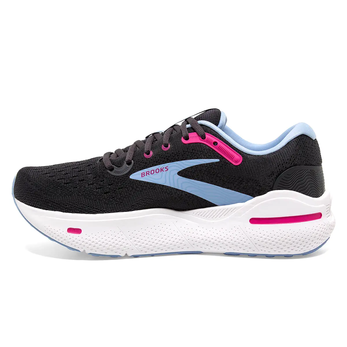 Brooks Ghost Max Womens | Ebony/open Air/lilac Rose