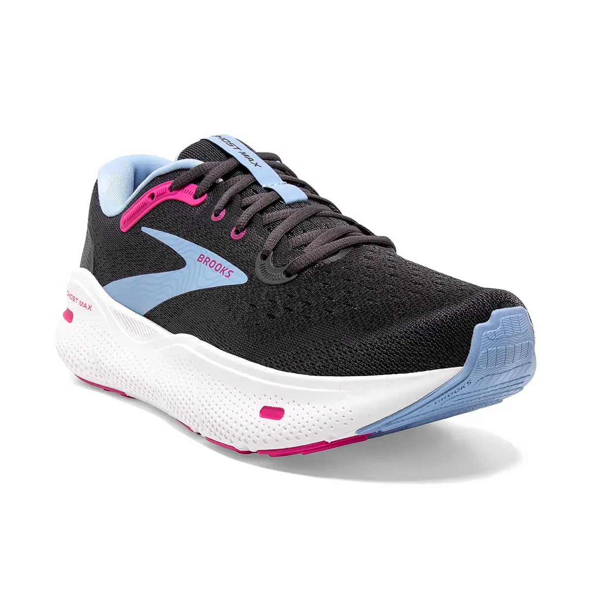 Brooks Ghost Max Womens | Ebony/open Air/lilac Rose