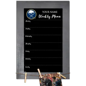 Buffalo Sabres 11 x 19 Personalized Team Weekly Chalkboard with Frame