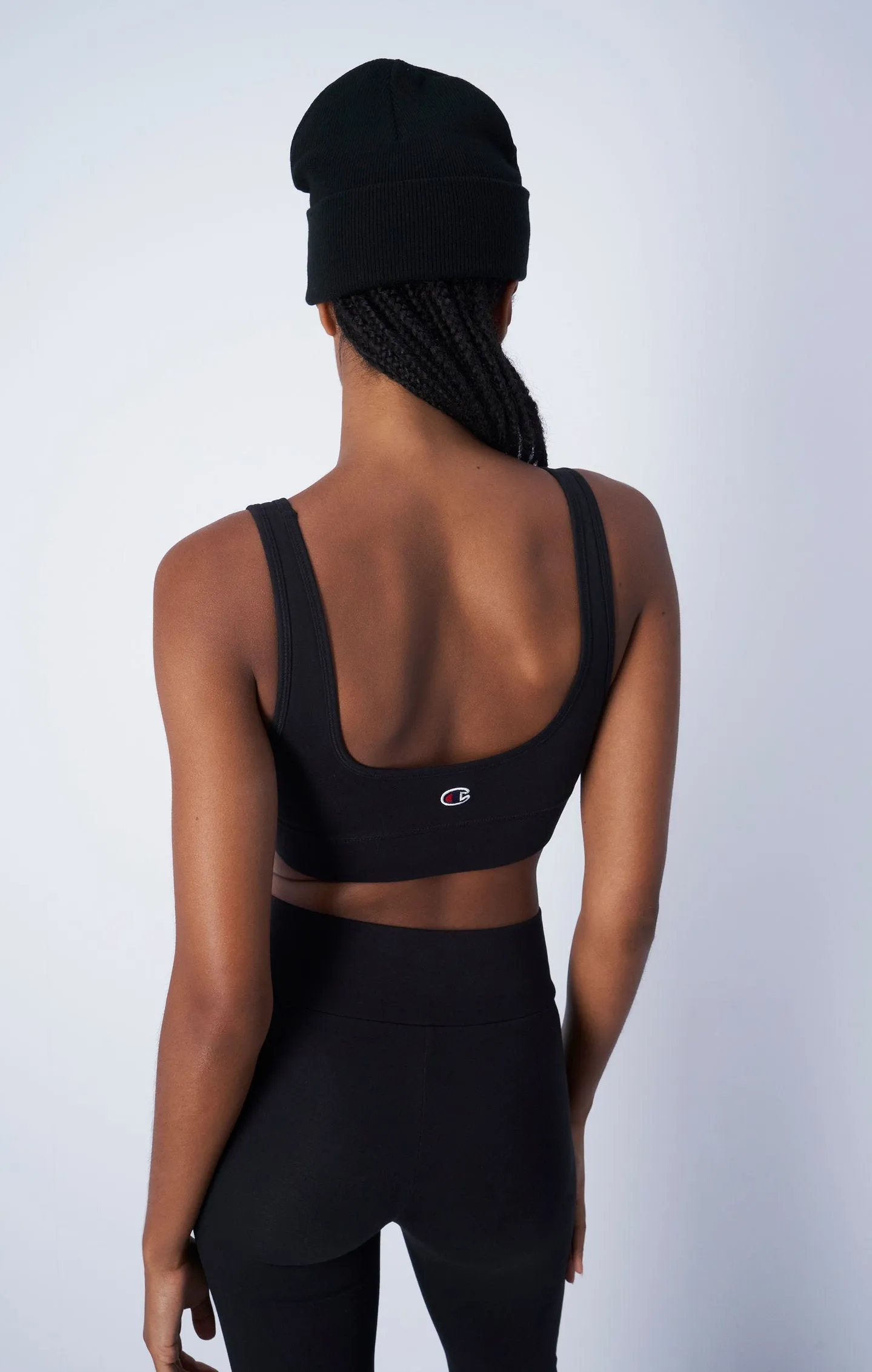  C Logo Patch Bra Top     