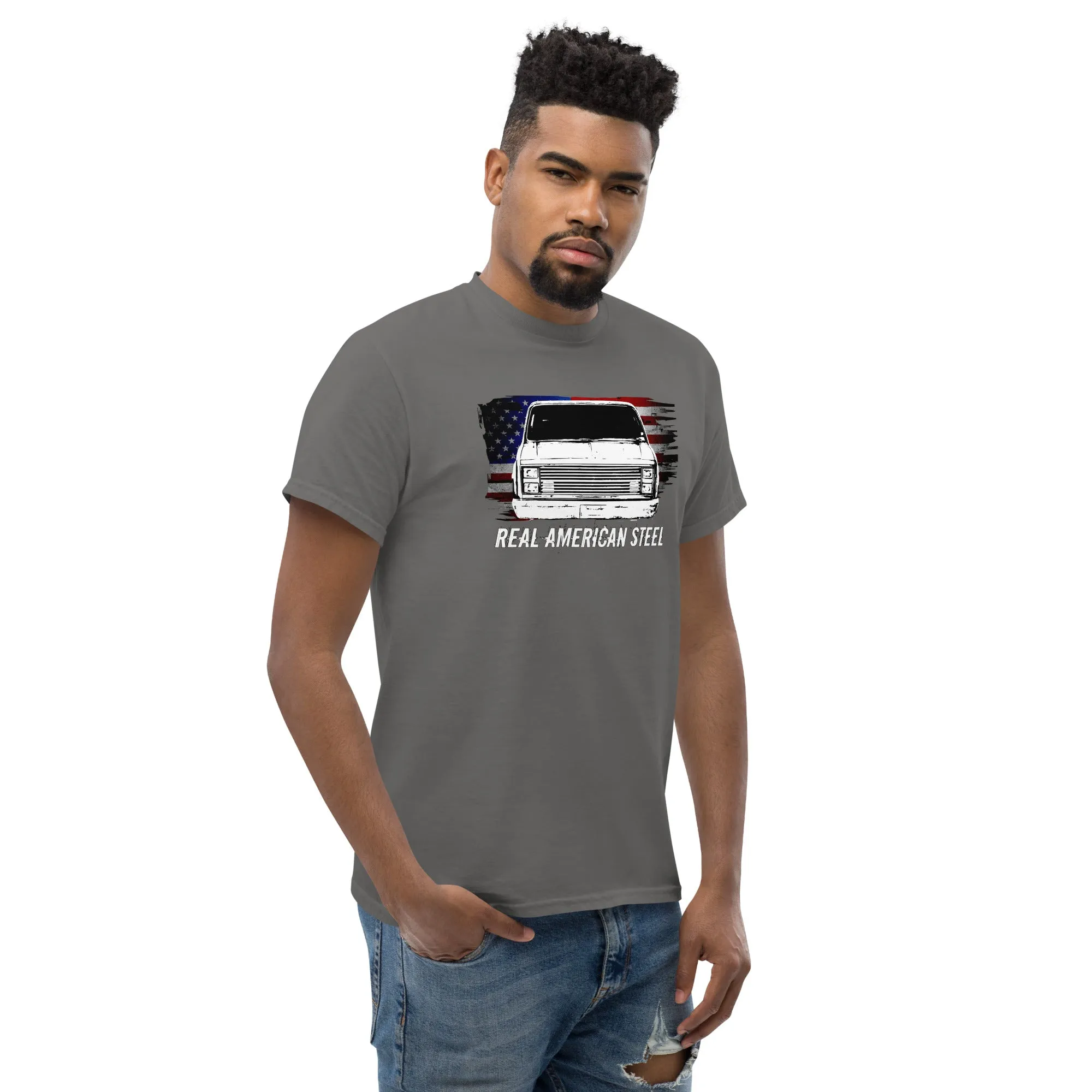 C10 Square Body T-Shirt Patriotic Real American Steel