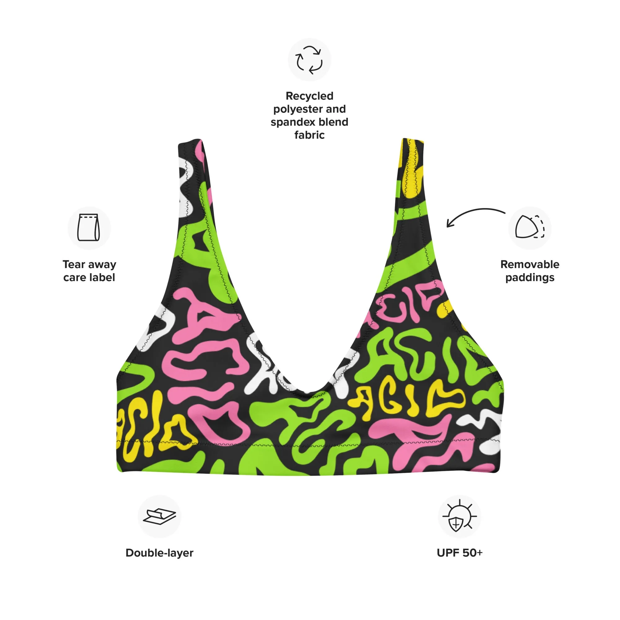 Candy Acid Bra Top