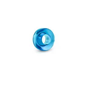 Candy bead blue marble swiss topaz