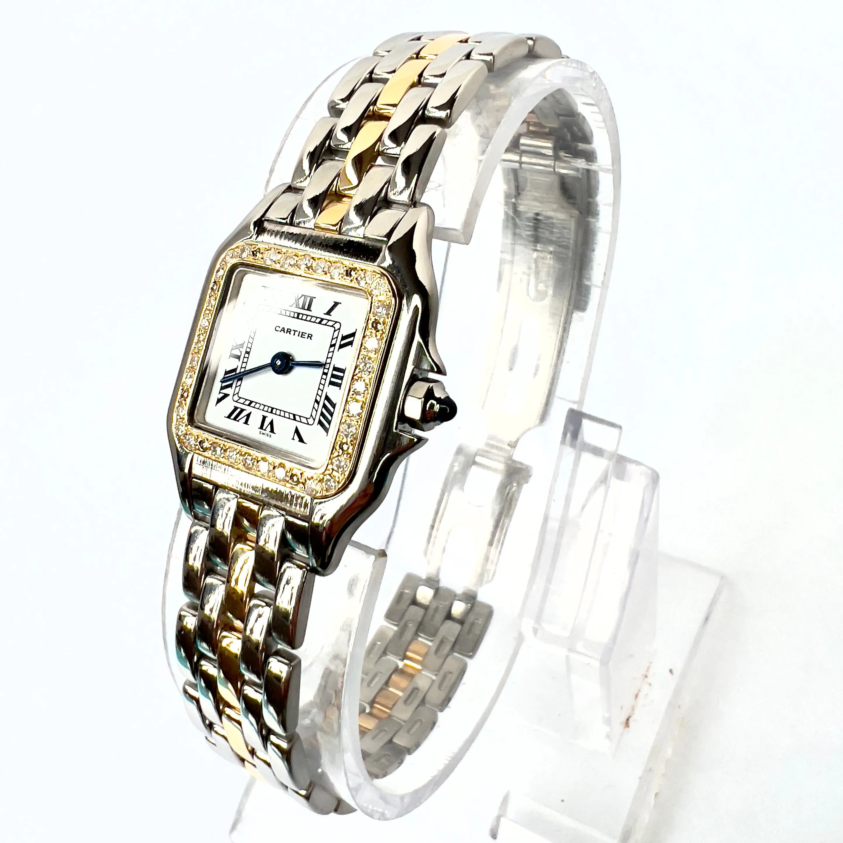 CARTIER PANTHERE Quartz 23mm 1 Row Gold 0.32TCW DIAMOND Watch