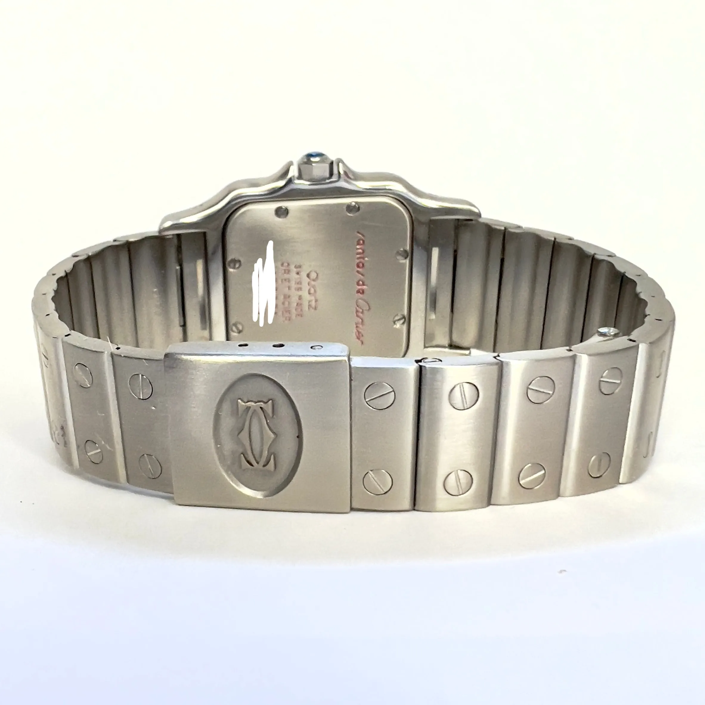 CARTIER SANTOS GALBEE 29mm Quartz Steel 1.57TCW Diamond Watch