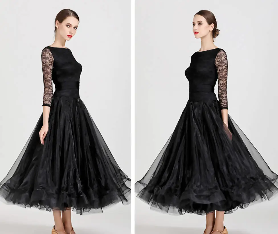 Cascade of Elegance Ballroom Dance Wear | 855