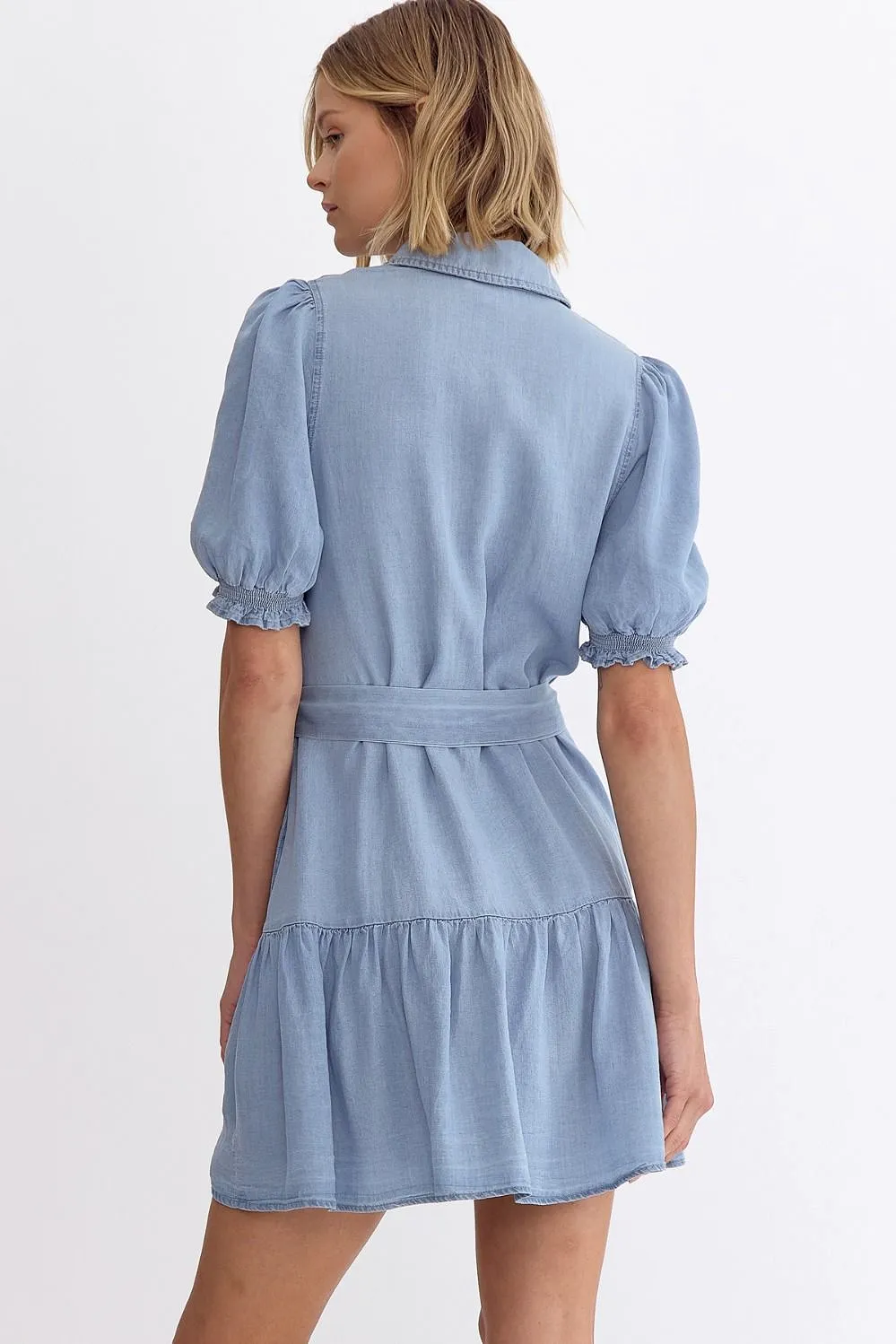 Chambray Button Down Dress