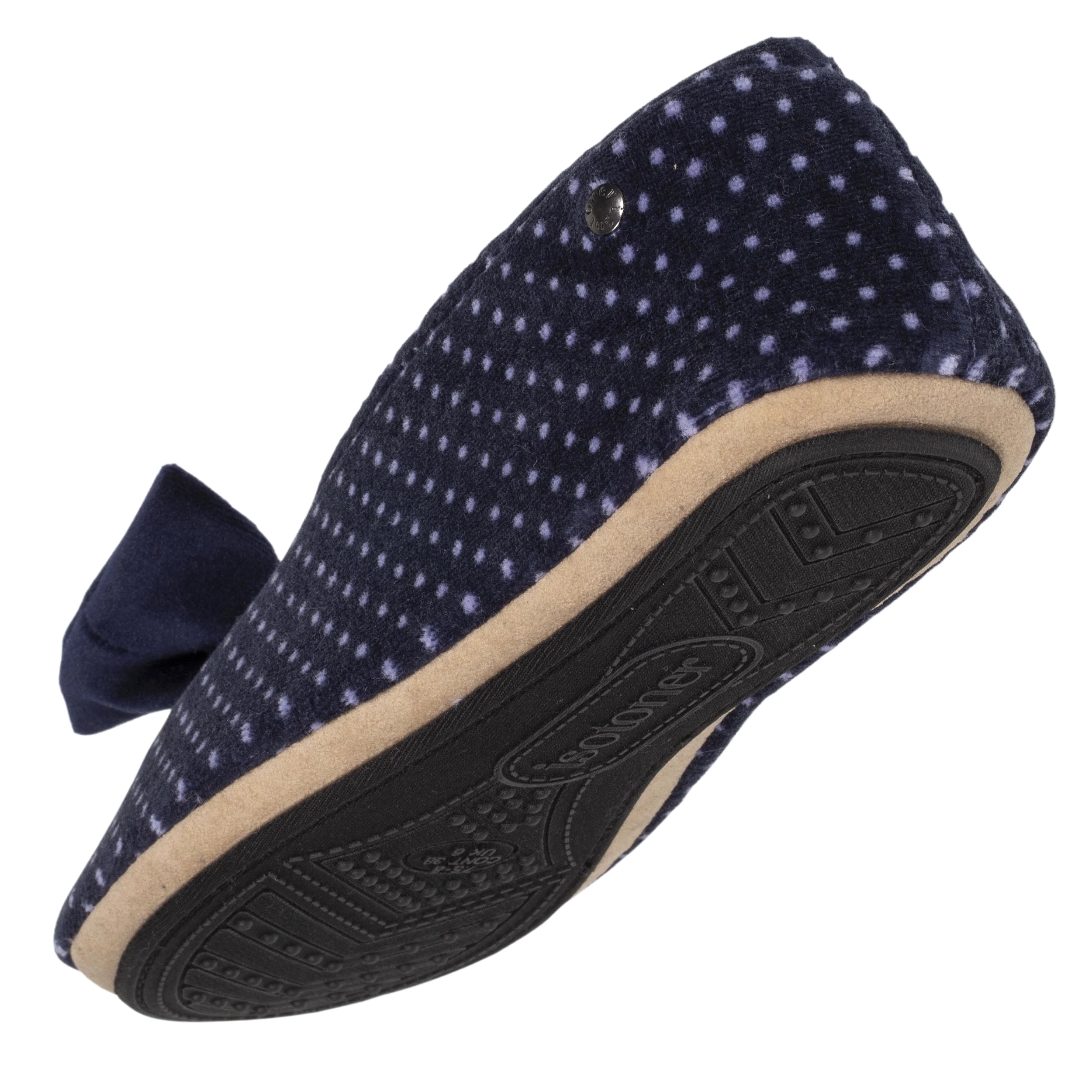 Chaussons ballerines Femme Grand Nud Pois