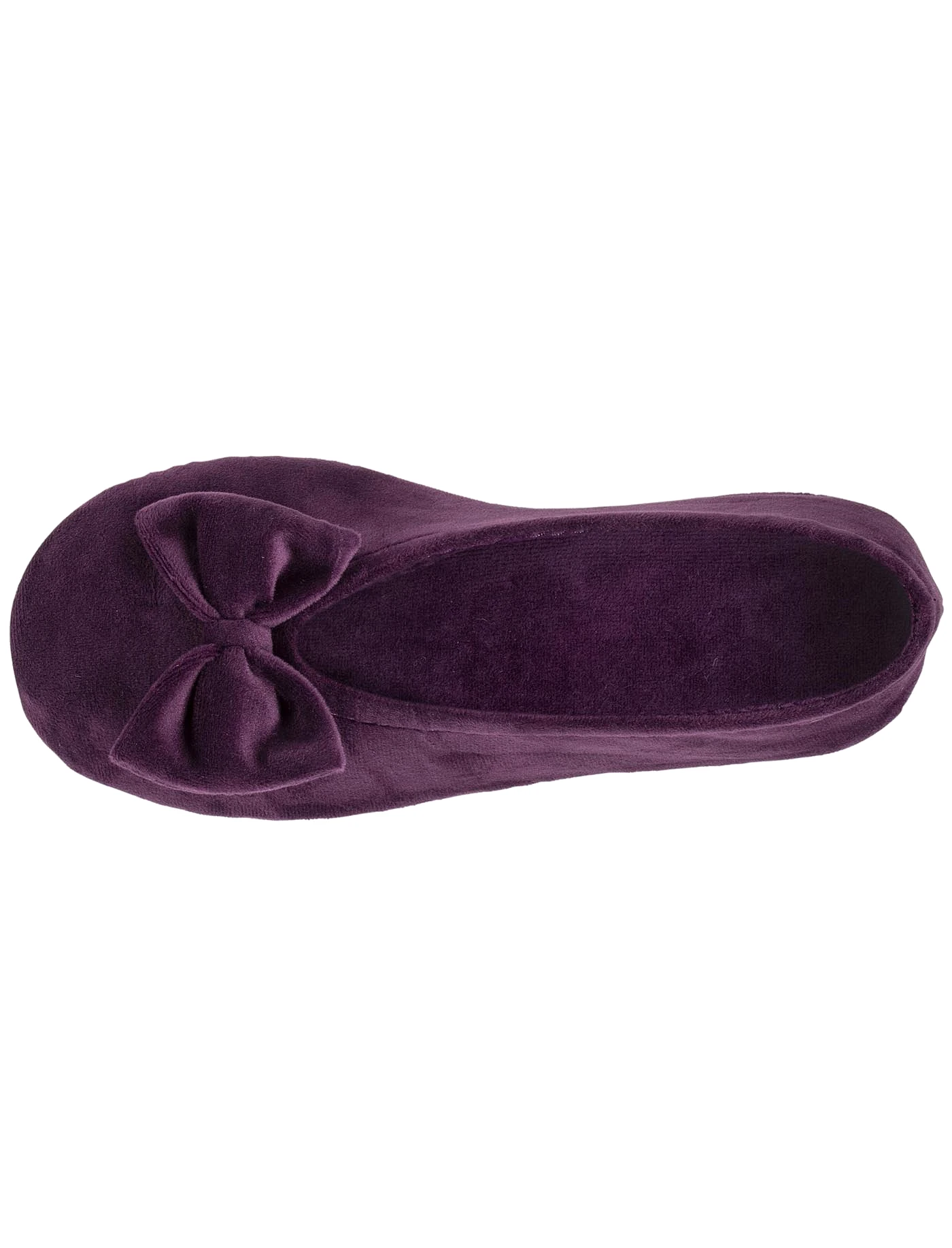 Chaussons ballerines Femme Nud Aubergine