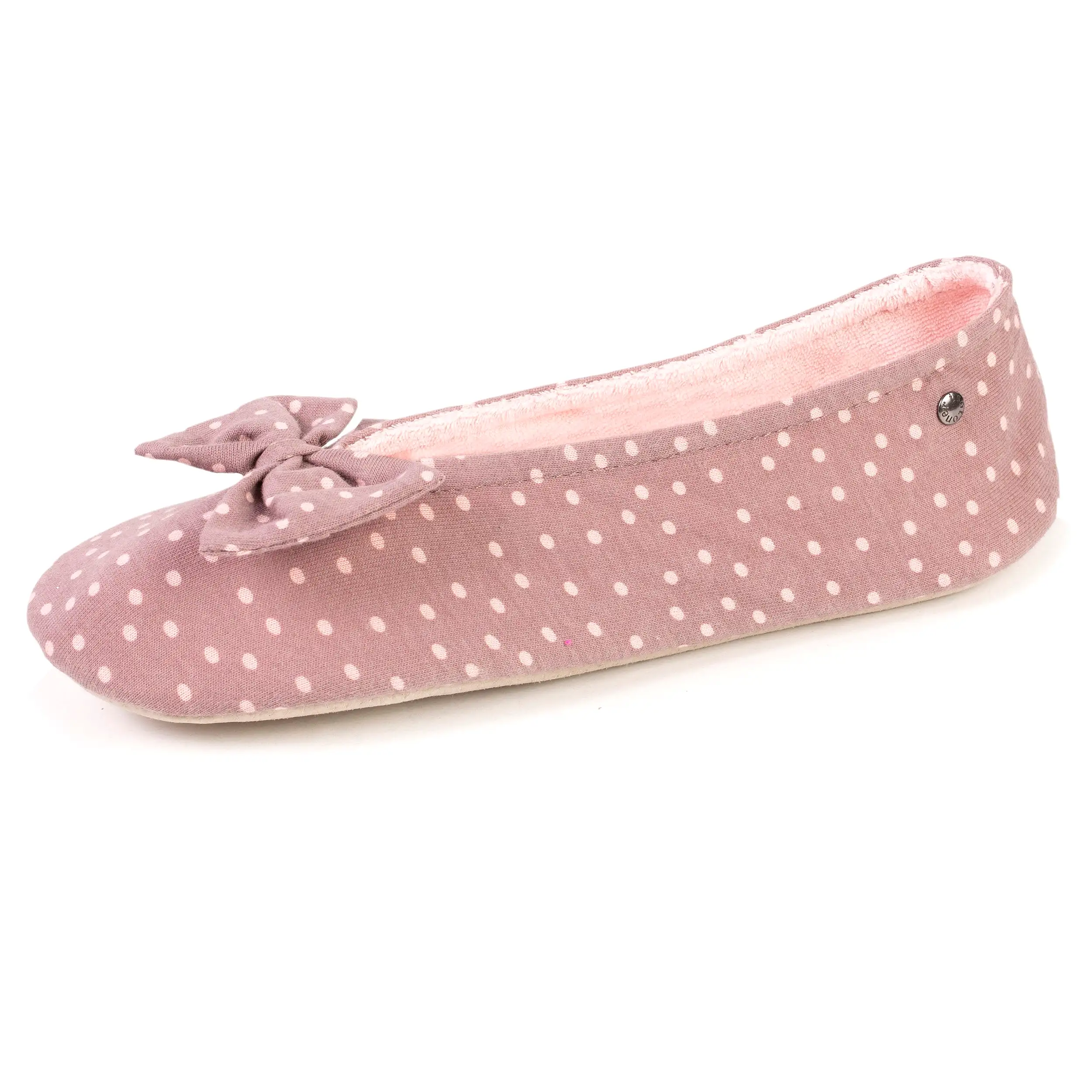 Chaussons ballerines Femme Nud pois