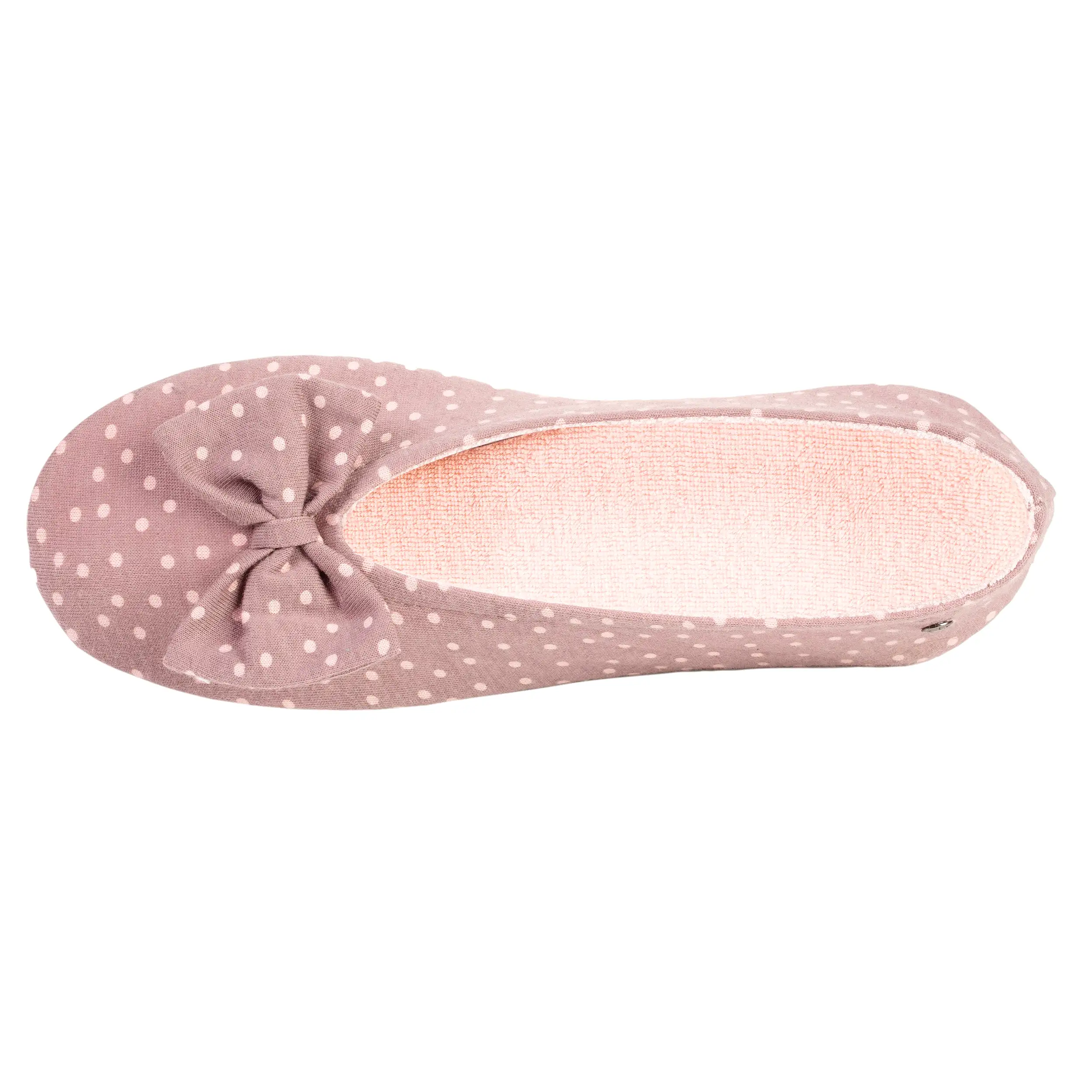 Chaussons ballerines Femme Nud pois