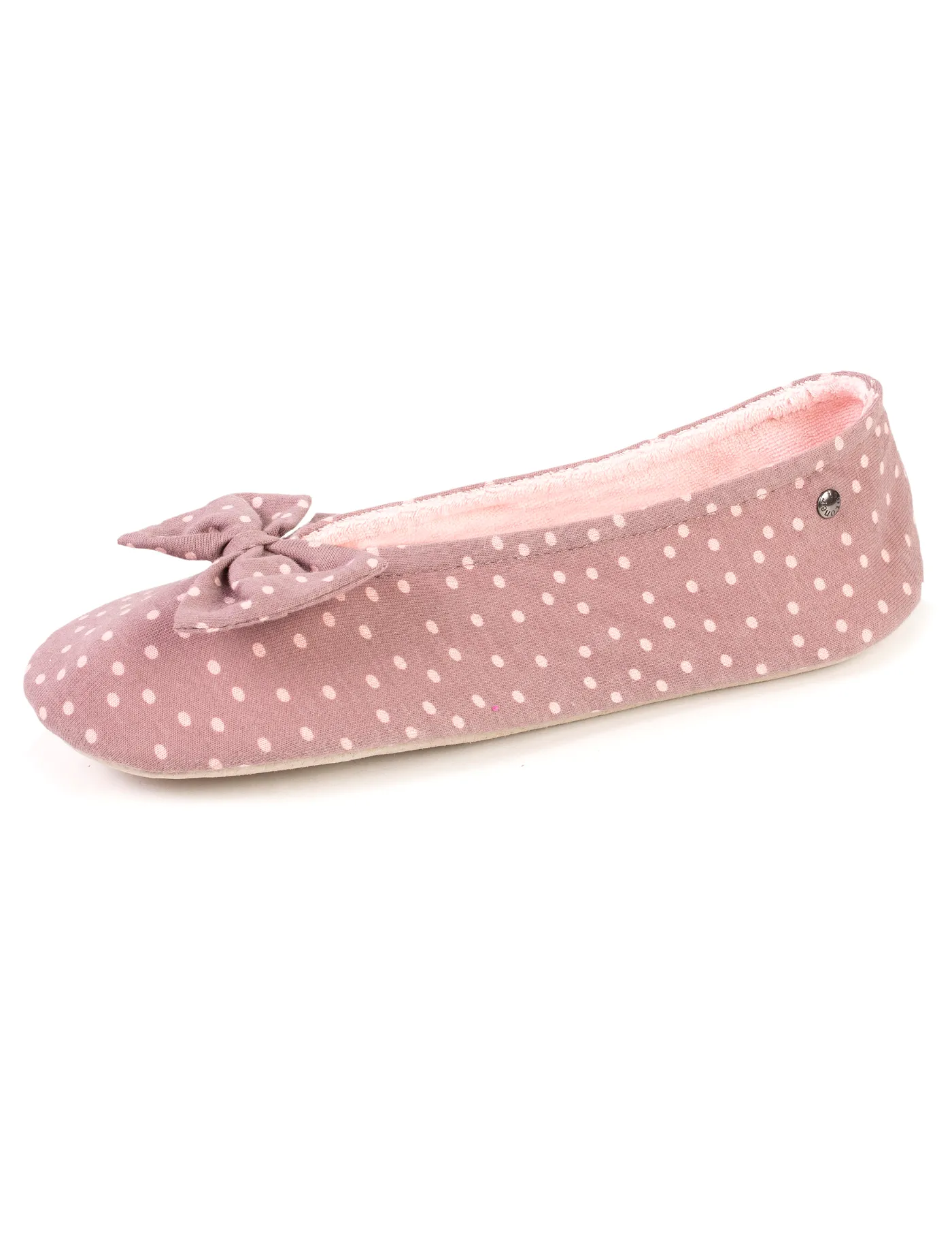 Chaussons ballerines Femme Nud pois