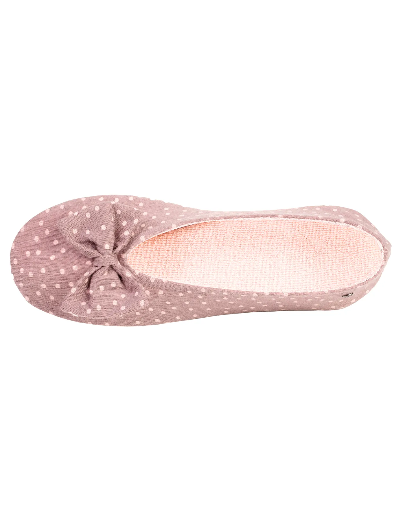 Chaussons ballerines Femme Nud pois