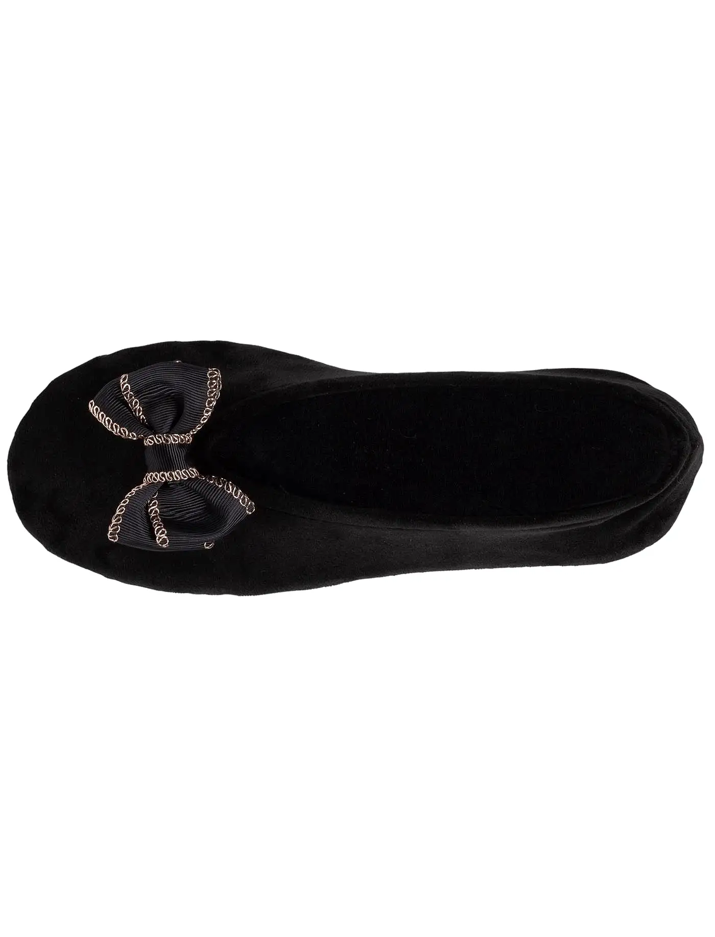 Chaussons ballerines Femme Nud Précieux Noir