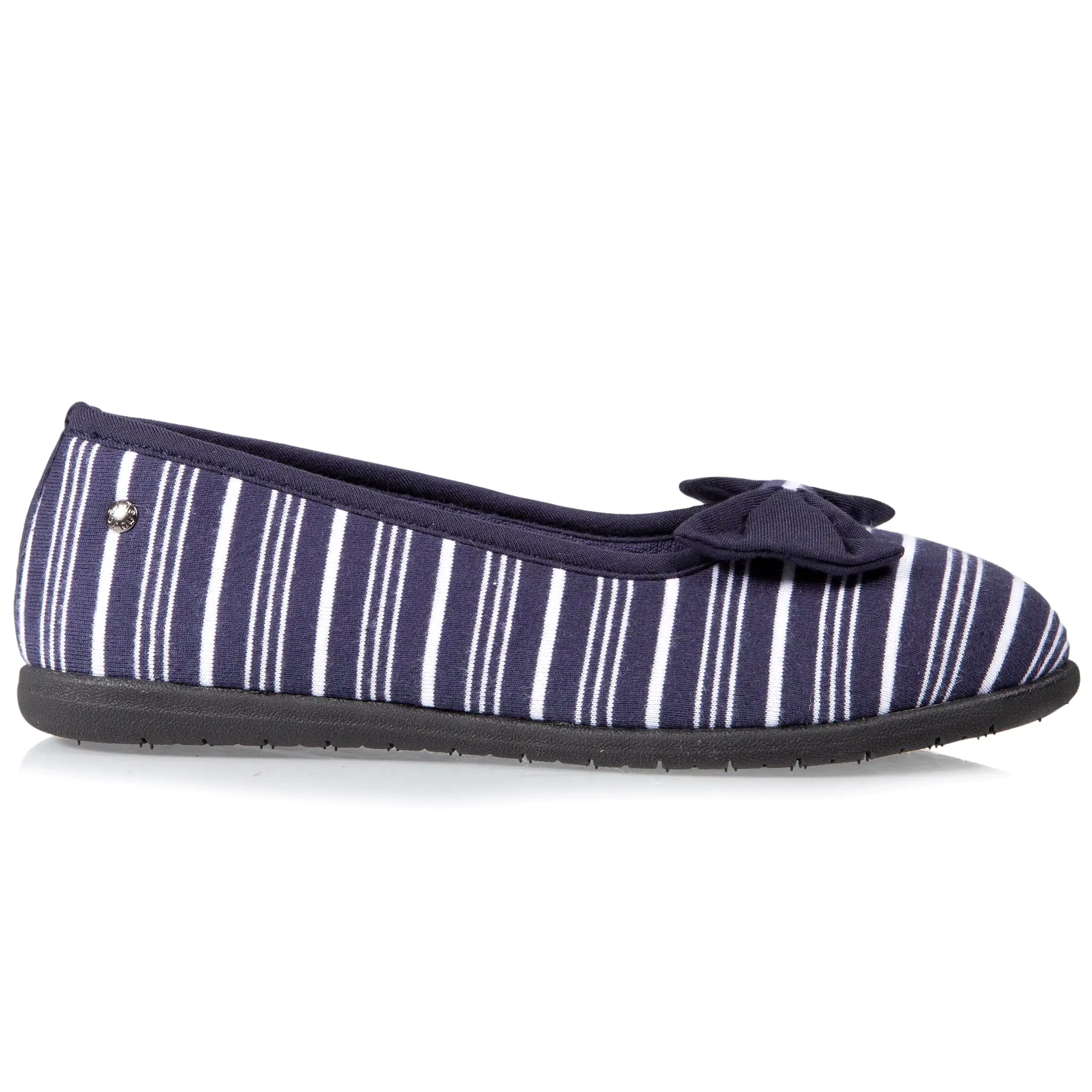 Chaussons ballerines Femme Rayures marine