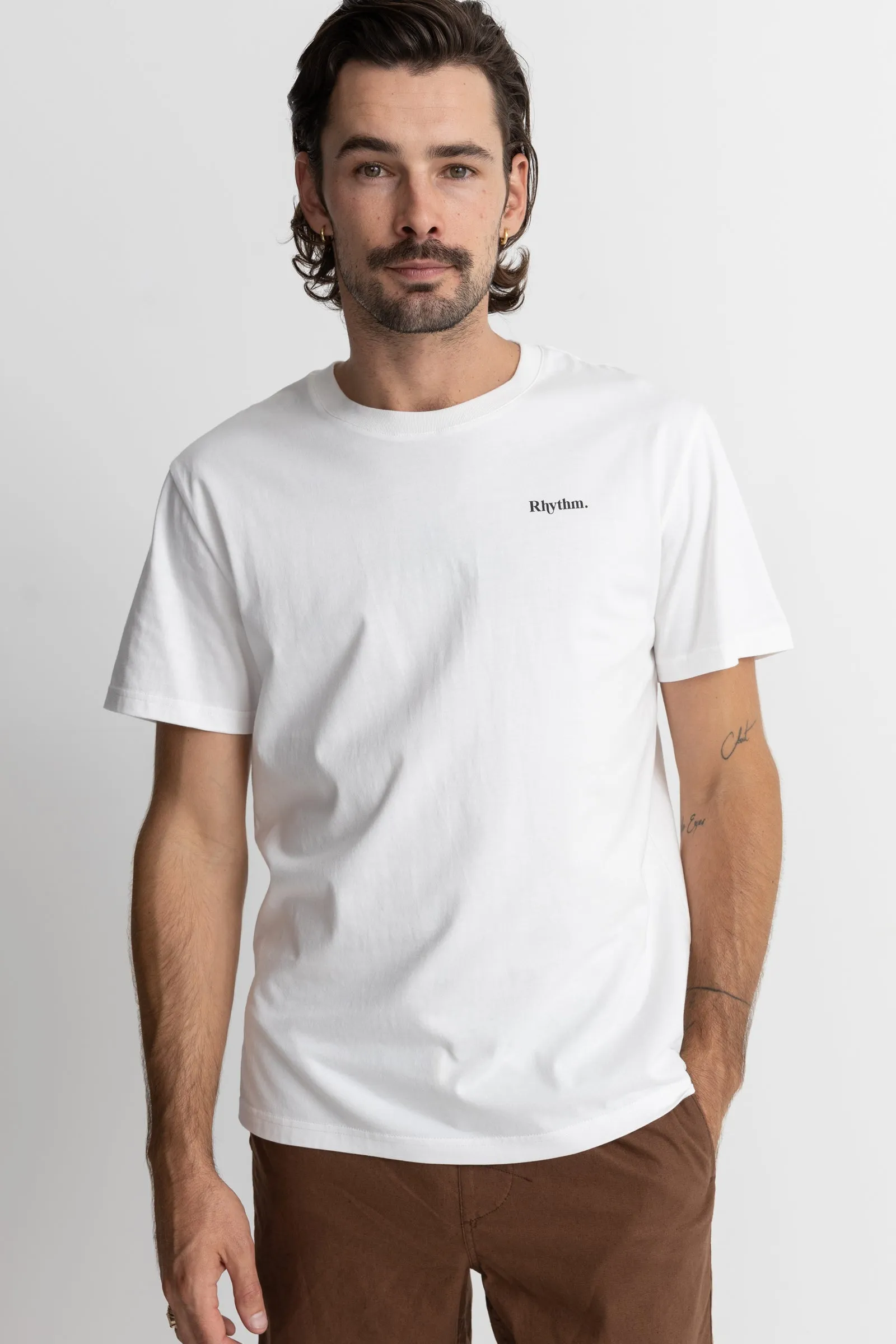 Classic Brand Tee Vintage White