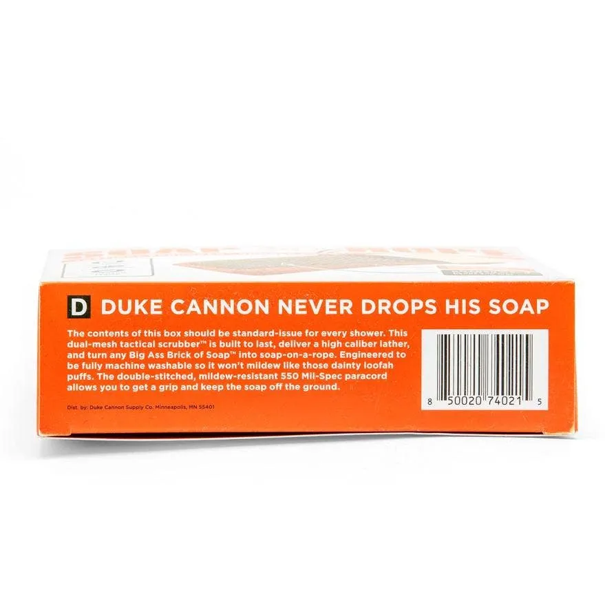 Duke Cannon Soap on a Rope Bundle Pack - Tactical Scrubber + Bourbon Soap