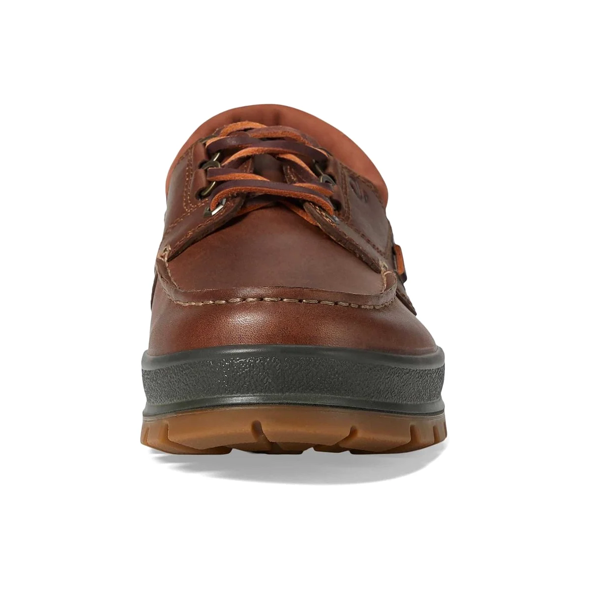 Ecco Men's Track 25 Moc Boat Shoe Bison/Cognac