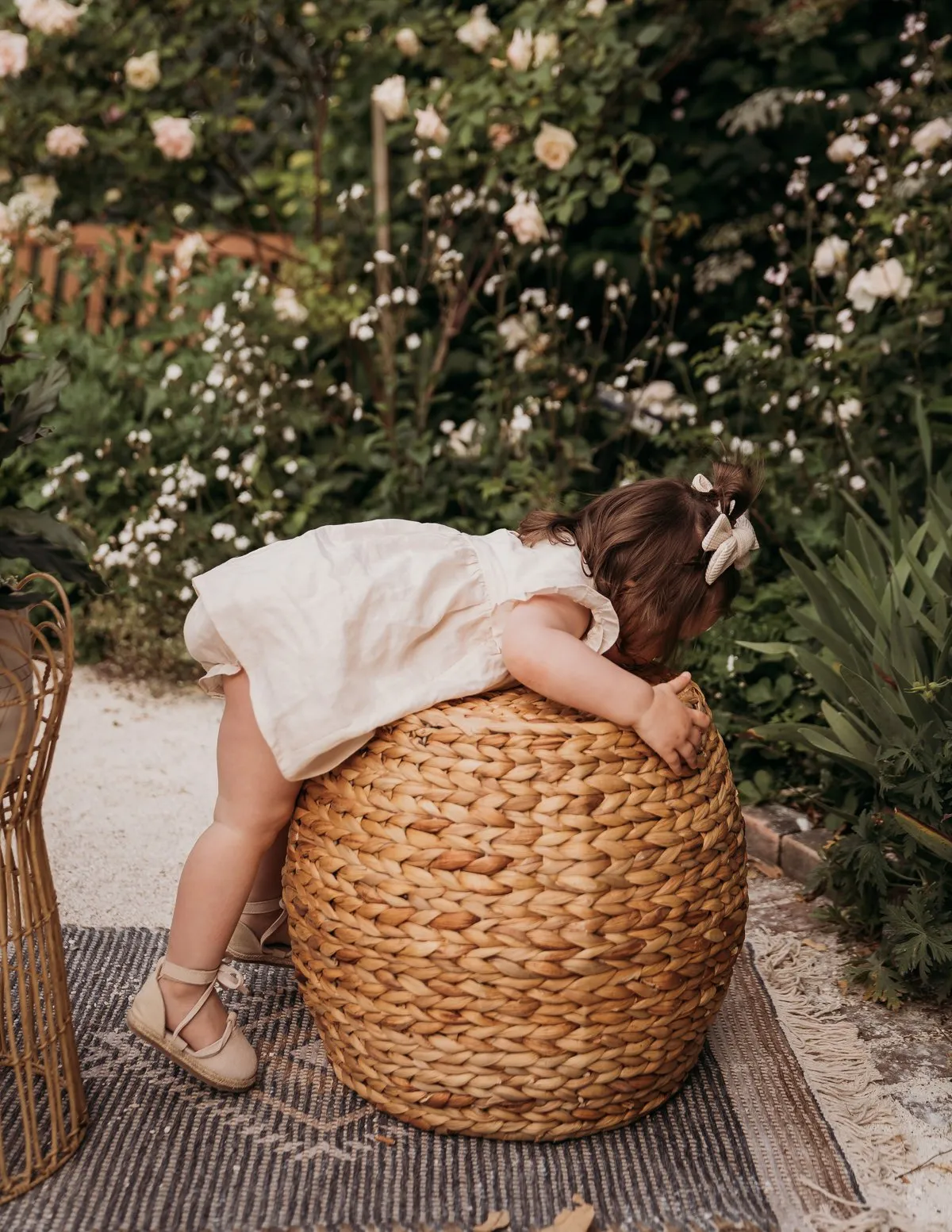 Ella Baby Girl Linen Dress - Cookie Dough