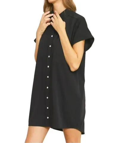 Entro Button Down Collared Dress