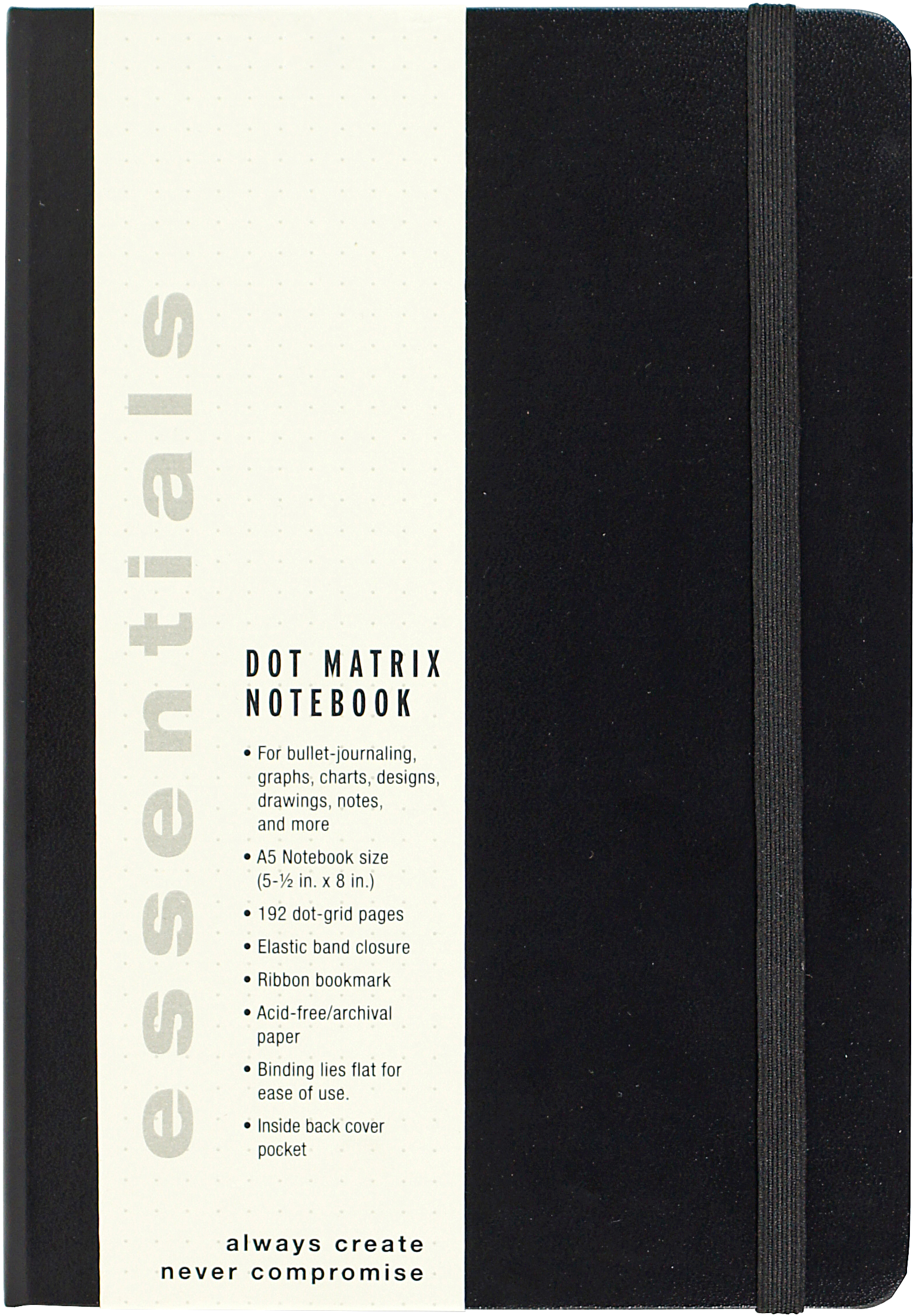 Essentials Dot Matrix Notebook, Large, A5 size