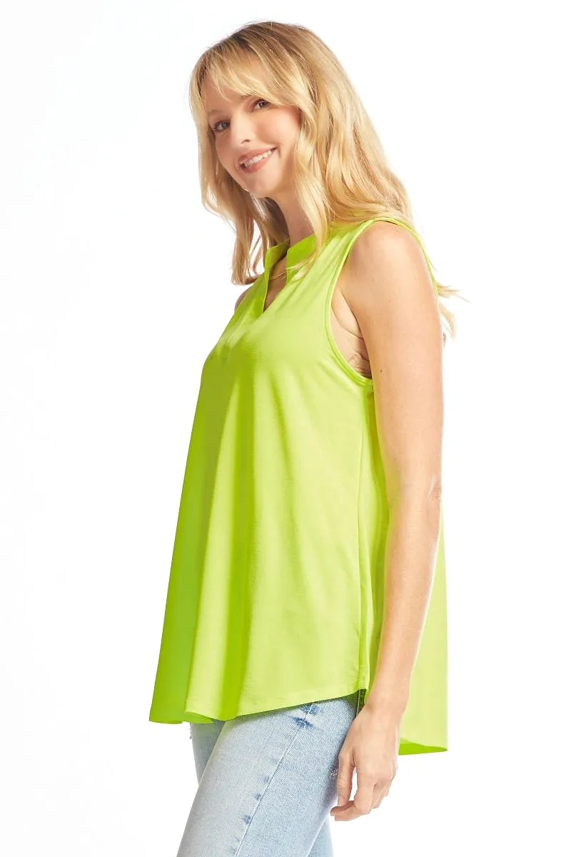 Figure It Out Tank Top - Neon Green