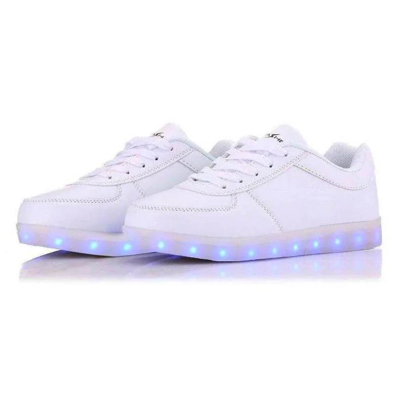 Flashez LED Trainers - White Classics