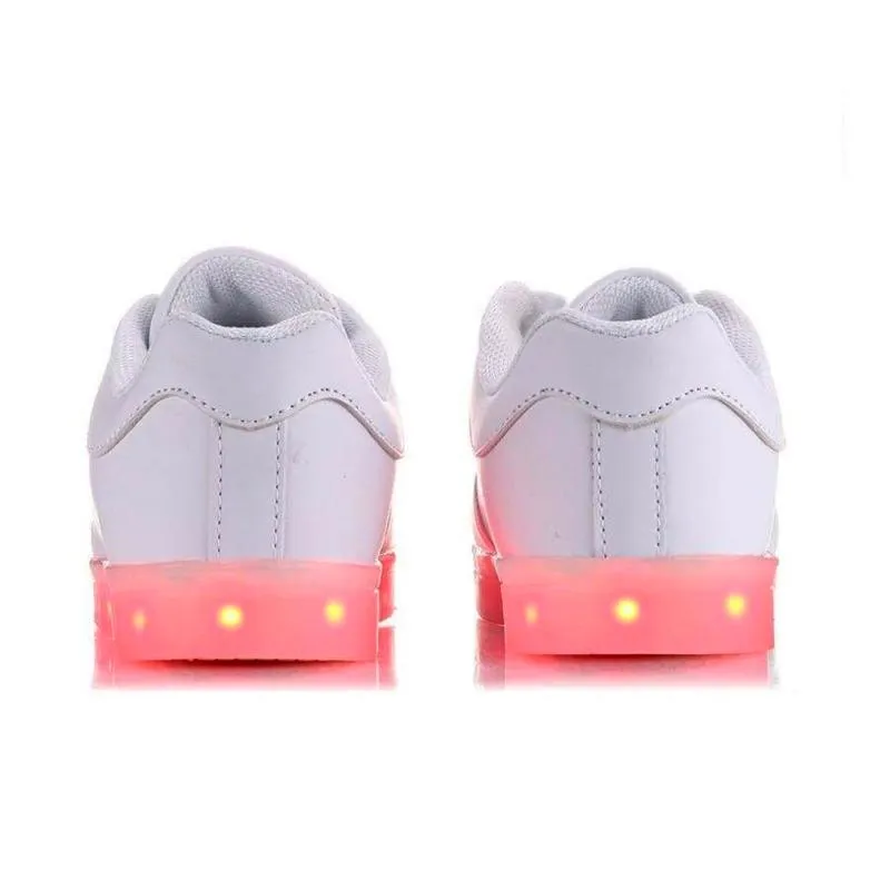 Flashez LED Trainers - White Classics