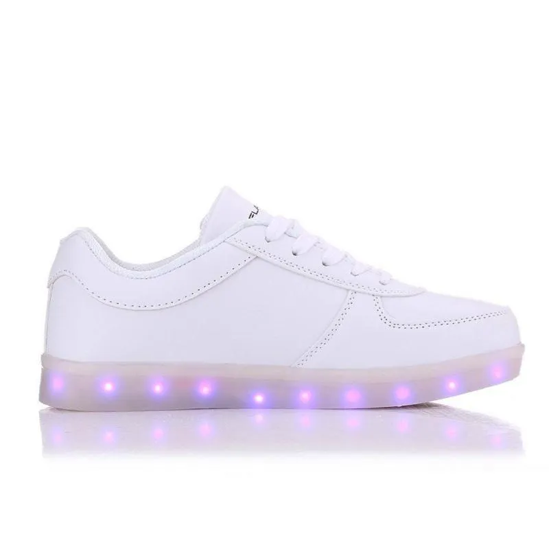 Flashez LED Trainers - White Classics