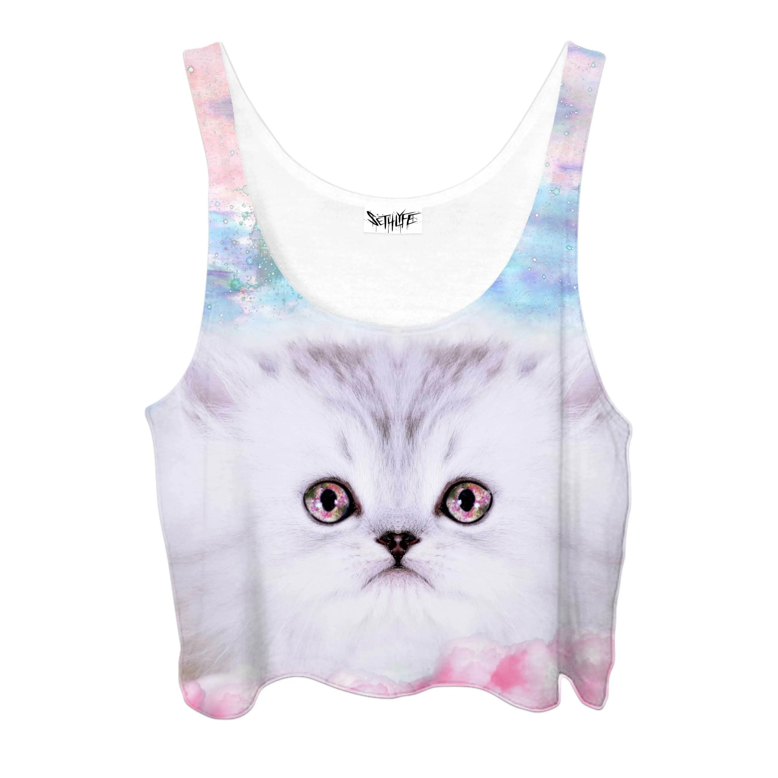 FLUFFY SPACE MUNCHKIN CROPTOP