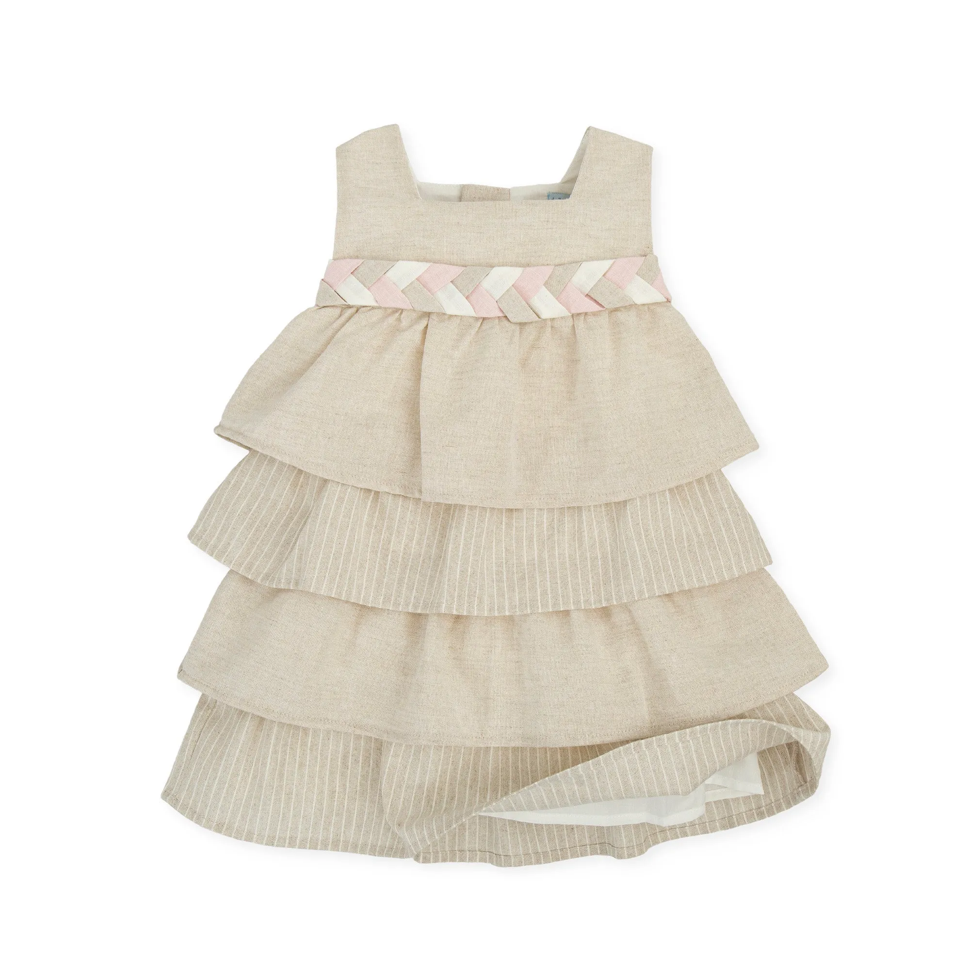 Girl Flor Del Desierto Dress-Sand