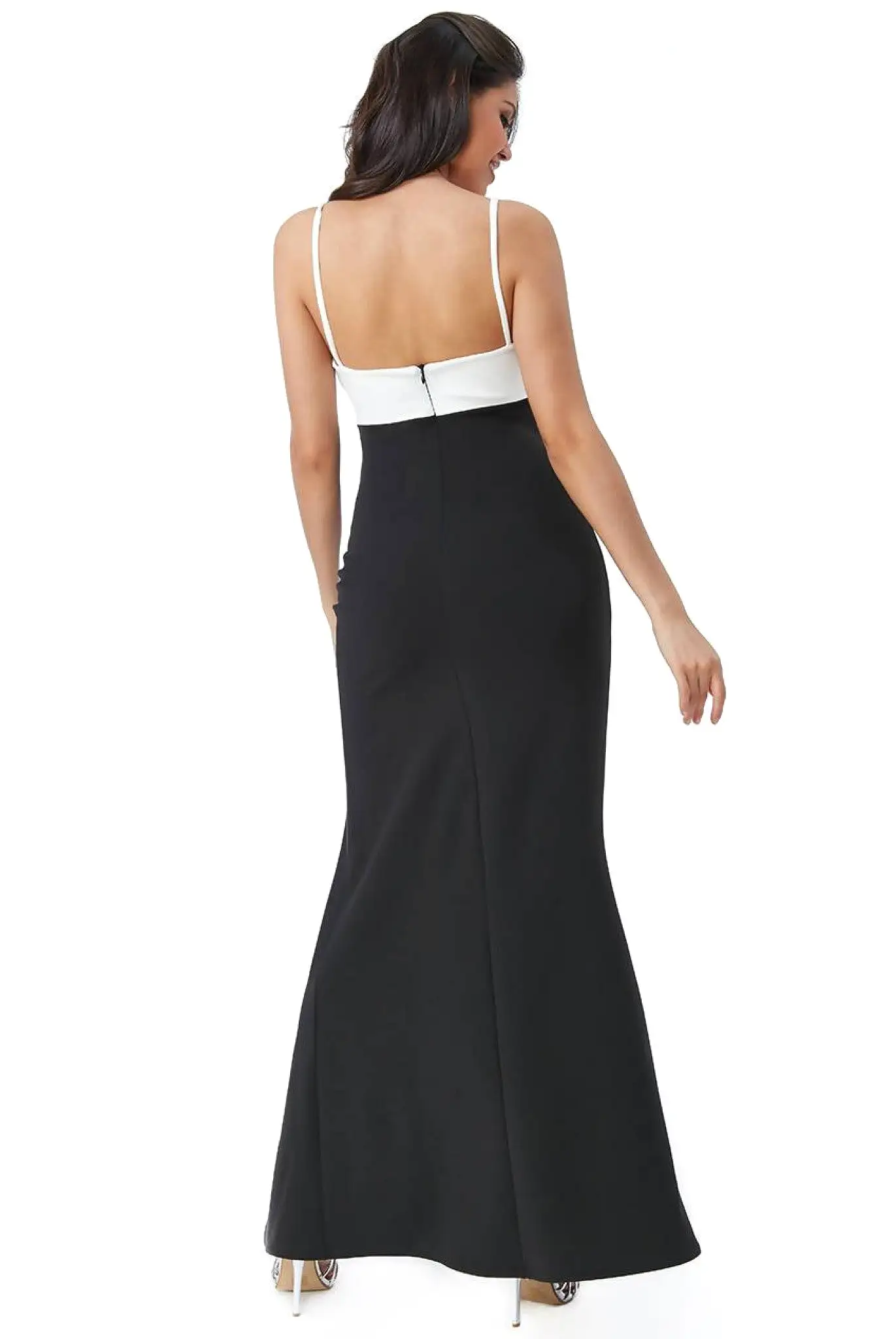 Goddiva Front Bow Tie Maxi Dress