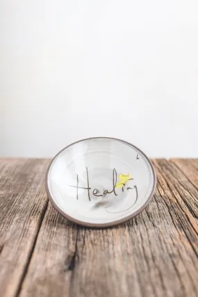 Healing Hand Painted Ceramic Mini Bowl