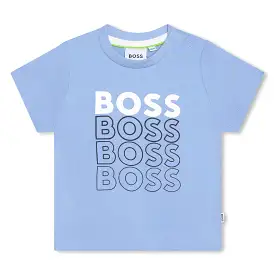 Hugo Boss Toddler Dress Short Sleeve T-Shirt_Blue J05A02-77A