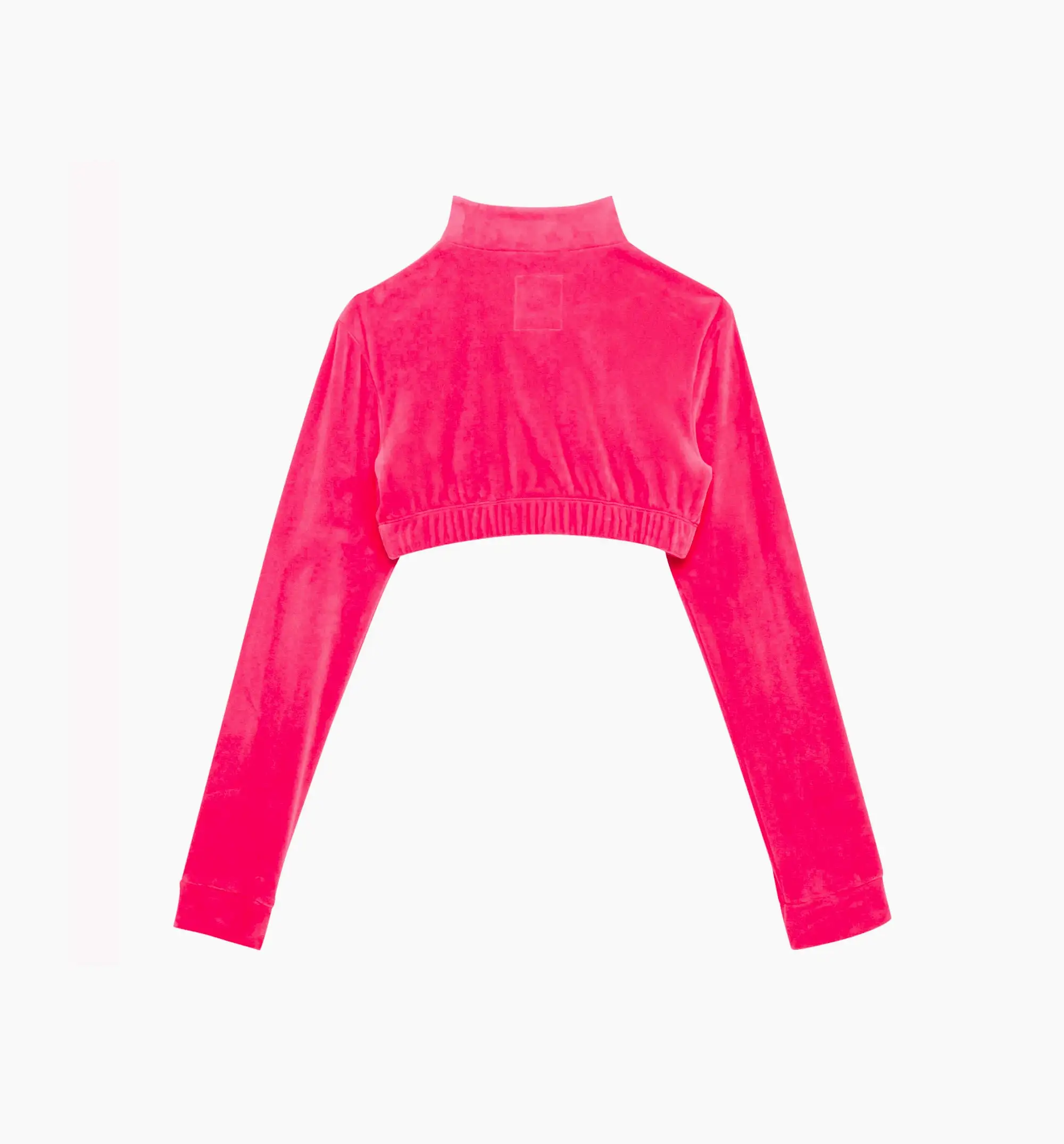 Jeremy Scott Velour Bra Track Top Womens Top - Pink