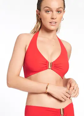 Jetset D-Dd Halter Top - Cherry