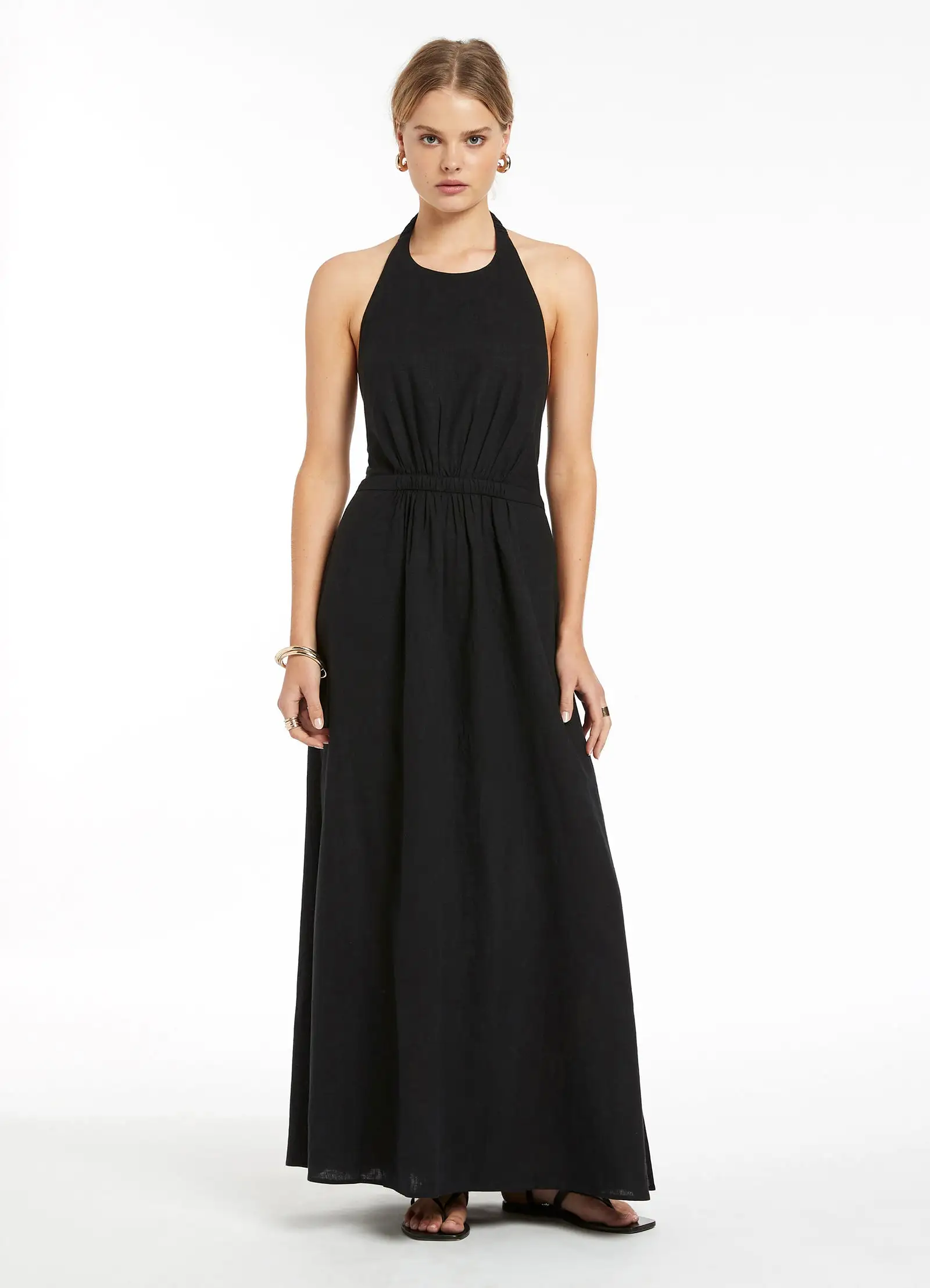 Jetset Halter Dress - Black