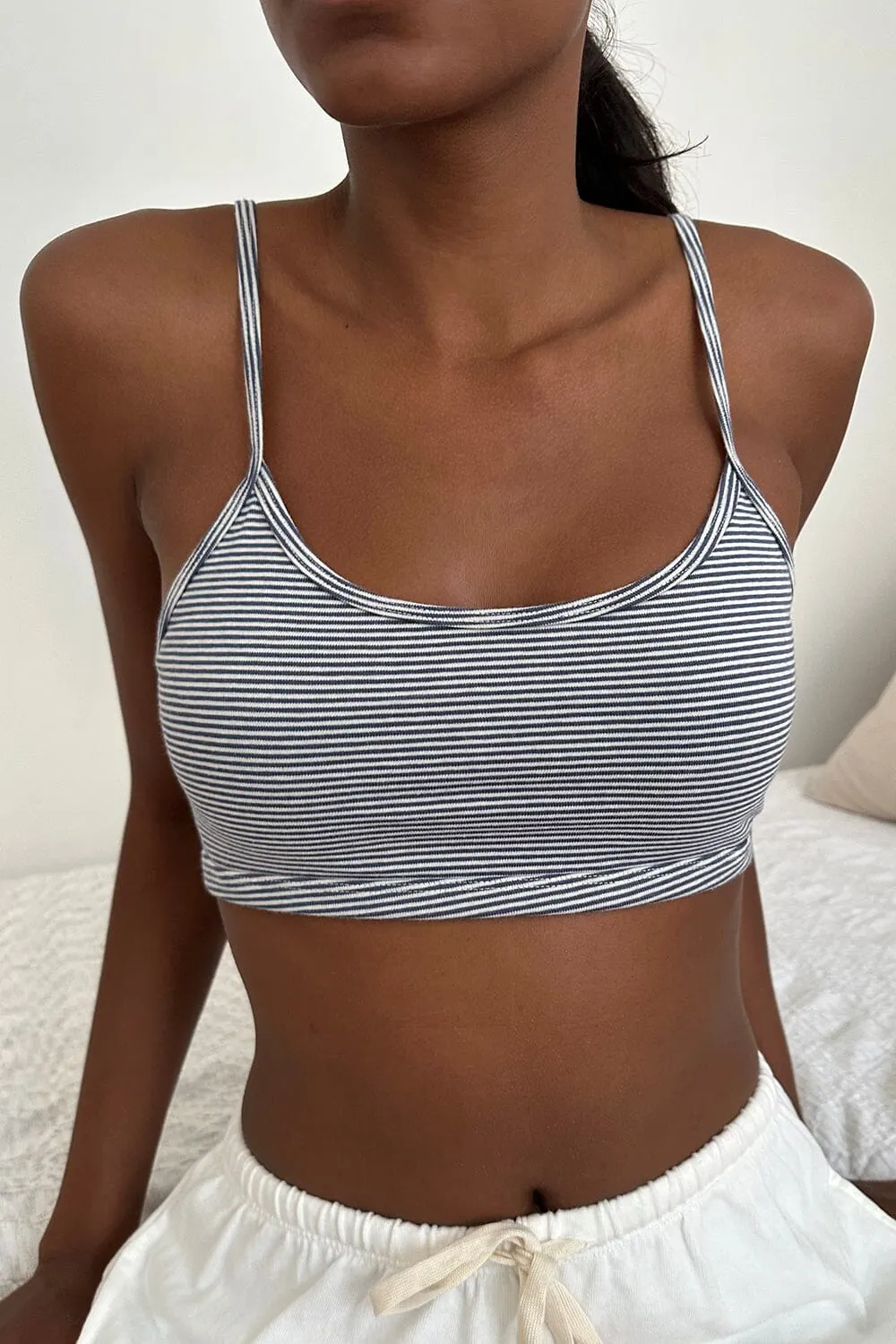 Lainey Striped Bra Top